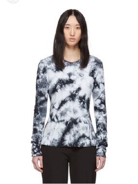 Proenza Schoulet white label tin knit Tie-Dye Crewneck